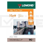 Фотобумага LOMOND Односторонняя Матовая, 90г/м2,A3 (29,7X42)/100л. для струйной печати, фото 1