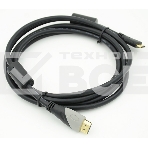 Кабель аудио-видео HDMI (m)/Mini HDMI (m) 2м. феррит.кольца черный, фото2