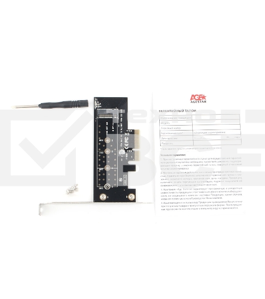 Адаптер AgeStar AS-MC01 PCI-E для M.2 NGFF SSD