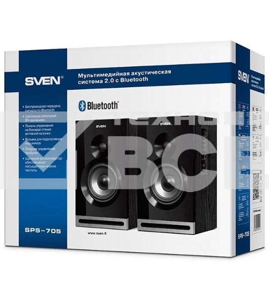 Колонки Sven SPS-705 2.0 черный 40Вт