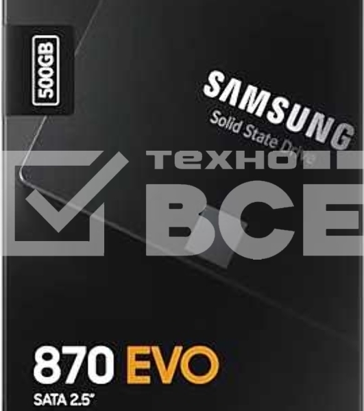 Накопитель SSD Samsung 870 EVO, 500Gb, SATA III, 2.5
