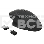 Мышь беспроводная Oklick 636LWC черный, 2400 dpi, радиоканал, USB/USB-C, кнопки - 6, фото9
