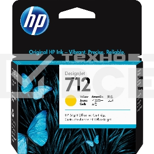 Картридж струйный HP 712 3ED69A желтый (29мл) для HP DJ Т230/630