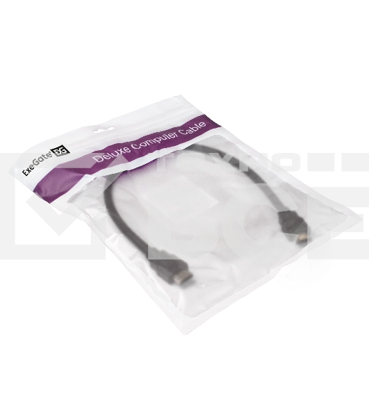 Кабель HDMI Exegate EX287728RUS EX-CC-HDMI2-0.5 (19M/19M, 0,5м, v2.0, 4K UHD, Ethernet, позолоченные контакты)