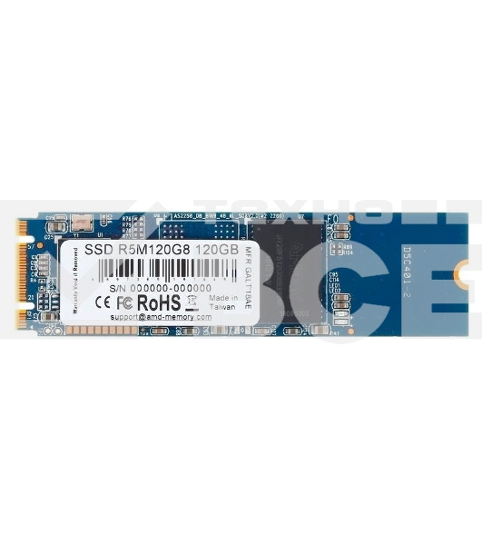 Накопитель SSD AMD Radeon R5M120G8, 120Gb, M.2 2280, SATA III, R/W 530/330