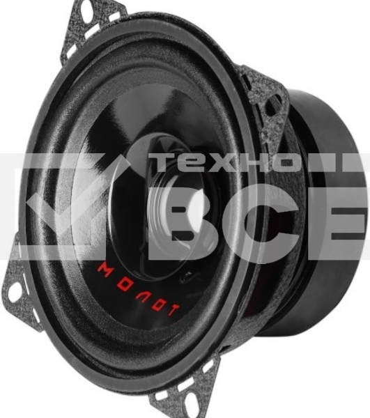 Колонки автомобильные Ural Молот АС-М100 (без решетки) 110Вт 91дБ 4Ом 10 см (4дюйм) (ком.: 2кол.) широкополосные однополосные