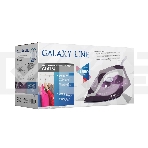 Утюг Galaxy Line GL 6124, фиолетовый с белым, паровой, 2500 Вт, постоянный пар 50 г/мин, паровой удар 230 г/мин, функции: самоочистка, антикапля, антинакипь, функция увлажнения, вертикальное отпаривание, защита от перегрева, индикатор нагрева, керамическо, фото6