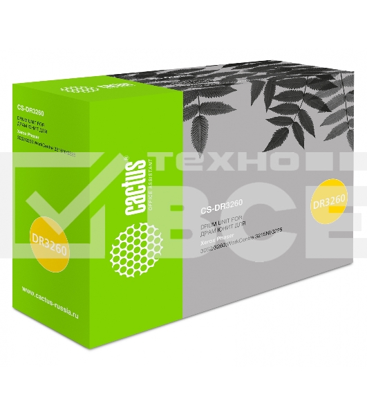 Фотобарабан Cactus 101R00474 CS-DR3260 черный (10000стр.) для Xerox PH 3052/3260;WC 3215/3225