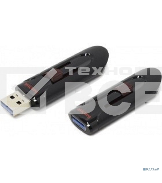 Флеш диск Sandisk 128Gb Cruzer Glide SDCZ600-128G-G35 USB3.0 черный/красный