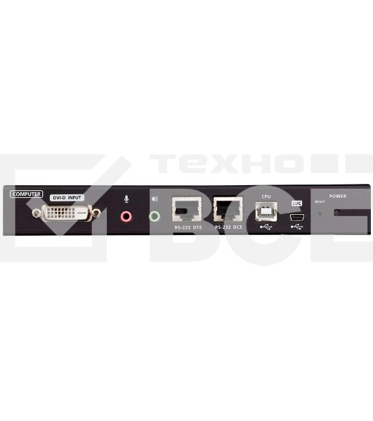Удлинитель, KVM+DVI, управление по IP, Rackmount/Desktop, 10/100 Base-T, с KVM-шнурами PS2 1х1.2м.;USB 1x1.2м., TCP/IP, (Virtual Media;WIN98SE/ME/2000/XP/FREE-BSD/LINUX 7.0 или выше;1600x1200 60Hz;)/ 1-Local/Remote Share Access Single Port DVI KVM over IP