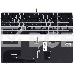 Клавиатура для ноутбука HP Elitebook 850 G3 850 G4 черная с серой рамкой и подсветкой, фото3