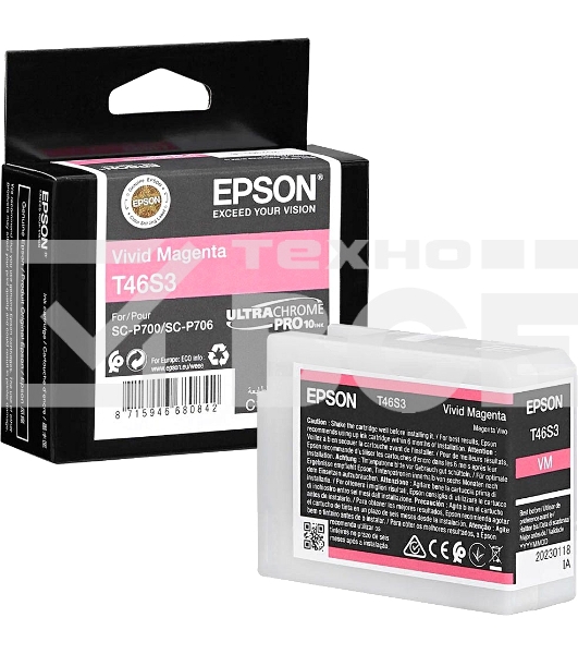 Картридж струйный пурпурный Epson T46S3 для SC-P700