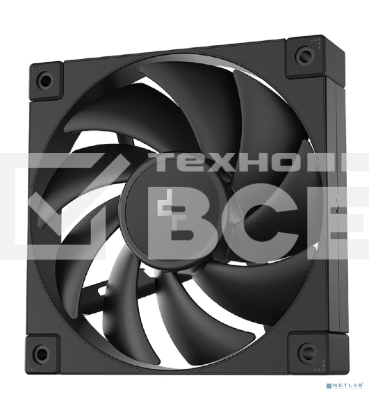 Вентилятор для корпуса DEEPCOOL FD12 черный, 120 мм, 2050 об/мин, 27.6 дБ, 4 pin