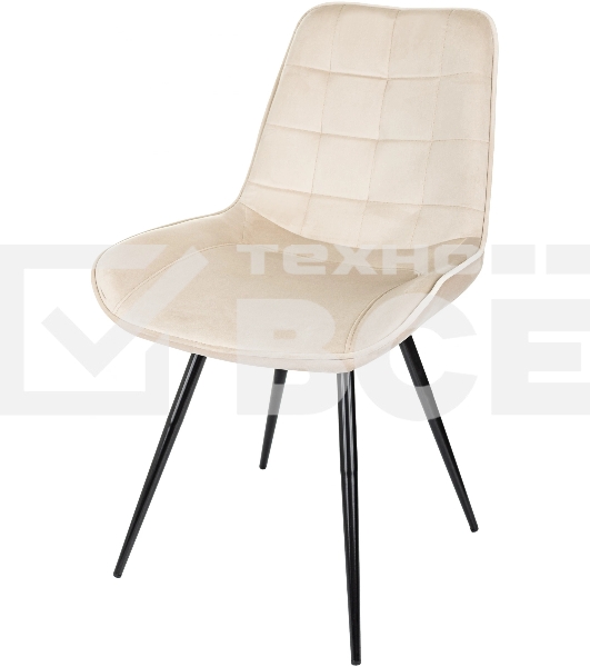 Стул для дома Бюрократ CH-K2_4 комплект 4 шт бежевый Holland 06 металл черный на ножках (CH-K2_1/HL07_4)