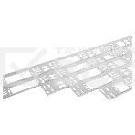 Вертикальный кабельный органайзер ЦМО в шкаф, ширина 75 мм 42U, черный (ВКО-М-42.75-9005), фото3