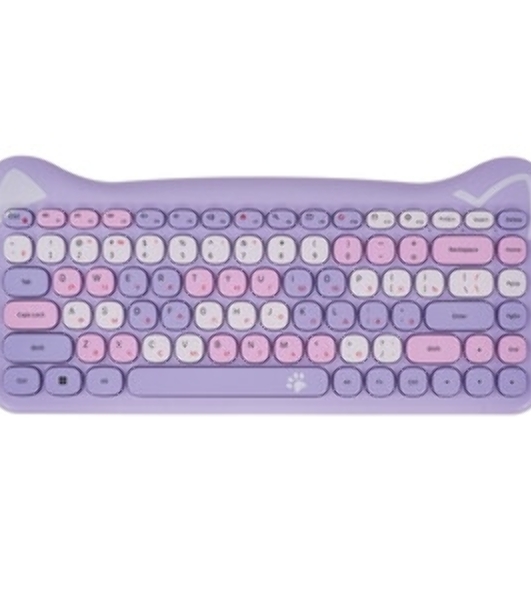 Комплект клавиатура+мышь Smartbuy 668396AG-KT беспроводной, USB, 1600 DPI, сиреневый/фиолетовый