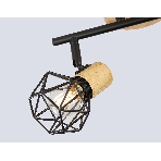 Светильник Ambrella light TR8752/2 BK/WD черный/дерево IP20 E27/2 310*115*200, фото4