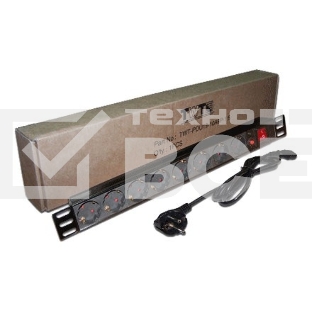 Блок распределения питания Lanmaster TWT-PDU19-10A8P-1.8 гор.размещ. 8xSchuko базовые 10A Schuko 1.8м