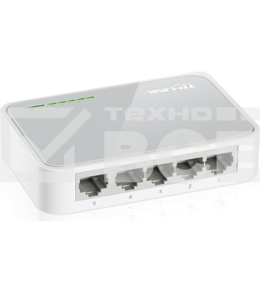 Коммутатор TP-Link SOHO TL-SF1005D Коммутатор 5-port 10/100M mini Desktop Switch, 5 10/100M RJ45 ports, Plastic case