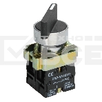 Переключатель LAY5-BJ33 на 3 полож. черный I-O-II дл. ручка ИЭК BSW70-BJ-3-K02, фото 1