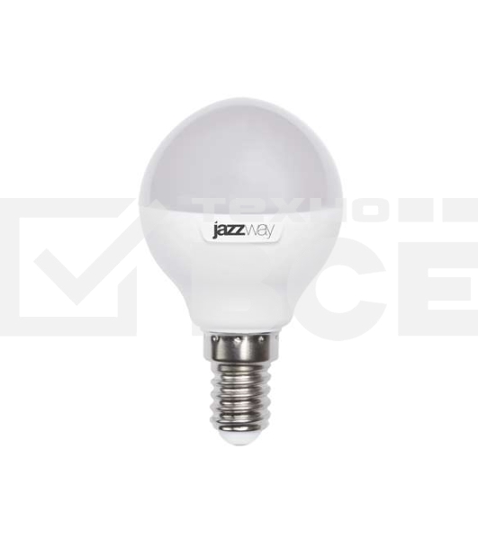 Лампа светодиодная PLED-SP G45 9Вт шар 3000К тепл. бел. E14 820лм 230В JazzWay 2859570A