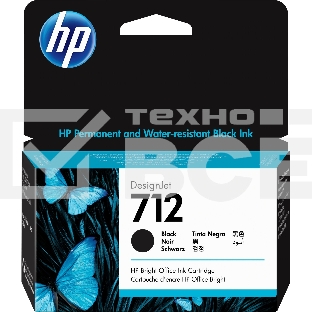 Картридж струйный HP 712 3ED70A черный (38мл) для HP DJ Т230/630