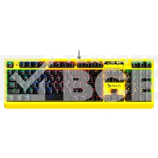 Клавиатура A4Tech Bloody B810RC Punk проводная USB желтый/черный