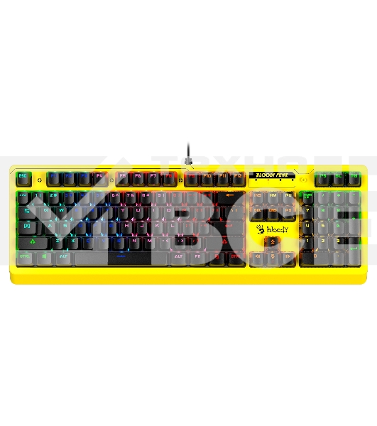 Клавиатура A4Tech Bloody B810RC Punk проводная USB желтый/черный