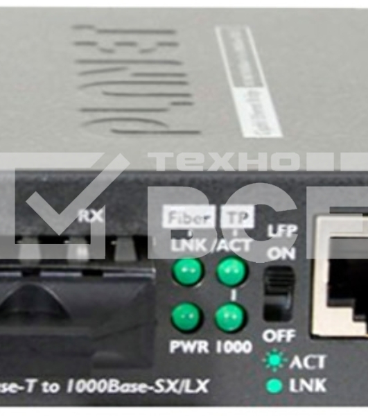 Медиаконвертер PLANET Technology FT-802 10/100Base-TX to 100Base-FX (SC) Bridge Media Converter, LFPT Supported