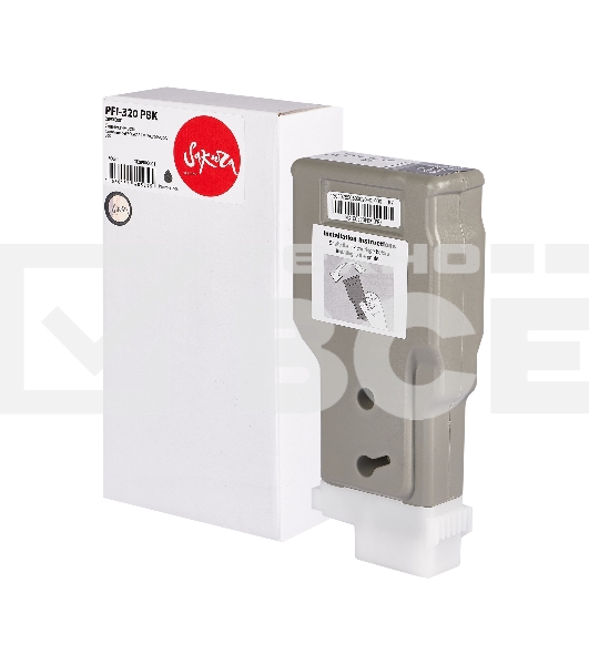 Струйный картридж Sakura 2890C001 ( PFI-320 BK) для Canon, черный, 300 мл.