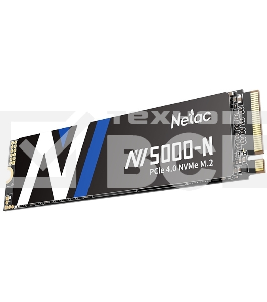 Накопитель SSD Netac NV5000 Pro, 500GB, M.2 2280, PCIe 4.0 x4, NVMe, R/W 4800/2700, с радиатором