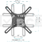 Кронштейн для телевизора Kromax CORBEL-4 черный 15
