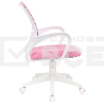 Кресло компьютерное Бюрократ CH-W695NLT TW-06A TW-13A розовый, сетка/ткань, крестовина пластик, пластик белый, фото5