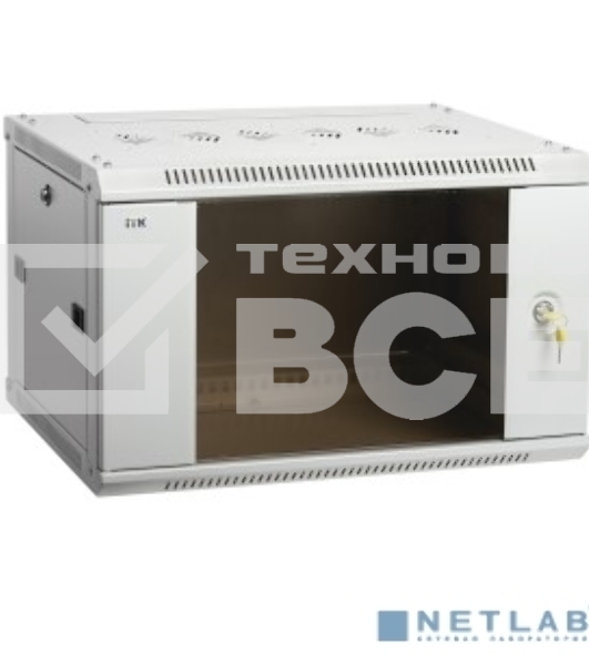 Шкаф ITK LINEA W 12U 600x450 мм дверь стекло, RAL7035