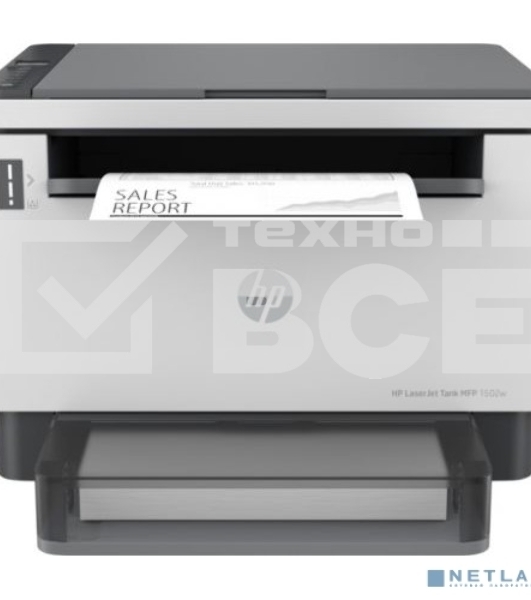 МФУ лазерный HP LaserJet Tank MFP 1602w (2R3E8A), A4, ч/б, печ. до 22 стр/мин., 600x600dpi, USB, Wi-Fi, BlueTooth, Air Print, Mopria