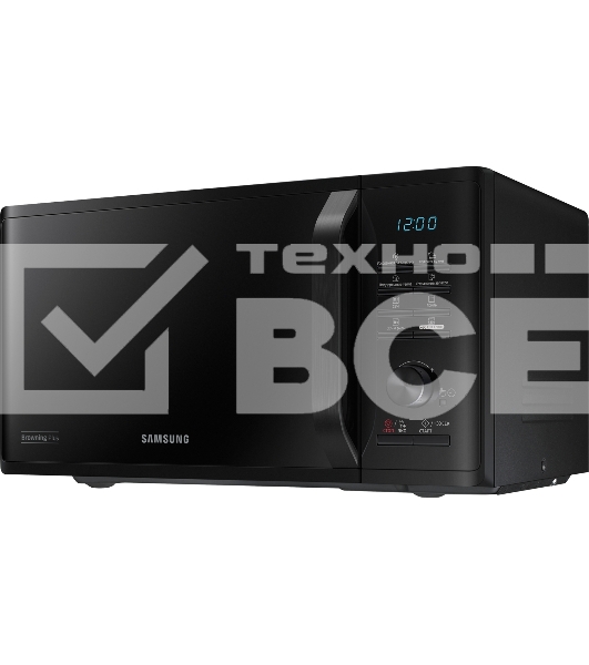 Микроволновая печь Samsung MG23K3515AK черный 23л 800Вт  поворотный механизм, кнопки