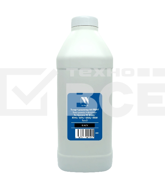 Тонер + девелопер NVPrint для Kyocera ТК-8335/8345/8515/8525/8800 Type2 (500г) Black совместимый