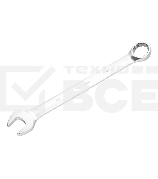 Ключ комбинированный Сибртех 55 мм, никелированный