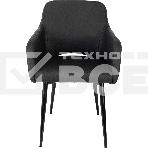 Кресло офисное Бюрократ CH-380F черный, эко.кожа, на ножках металл, фото3