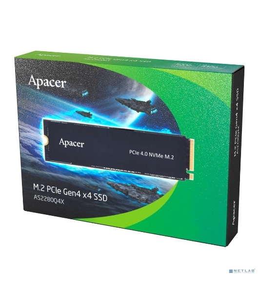 Накопитель SSD Apacer 1Tb, DIMM M.2 2280, PCIe 4.0 x4, NVMe 1.4, R/W 5000/4400, с радиатором