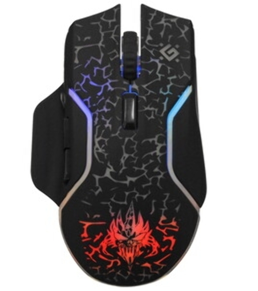 Мышь беспроводная Defender Oneshot GM-067 черный, 3200 dpi, радиоканал, USB, кнопки - 7