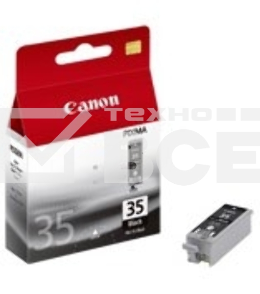 Картридж струйный Canon PGI-35Bk (1509B001) черный (9.30 мл, 200 стр.) для Canon PIXMA iP100, iP110