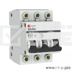 Автоматический выключатель EKF mcb4729-3-63C 3P 63А (C) 4,5кА ВА 47-29 Basic, фото2