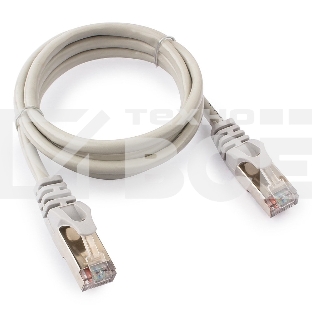 Патч-корд FTP Cablexpert кат.5e, 1м, литой, многожильный (серый)