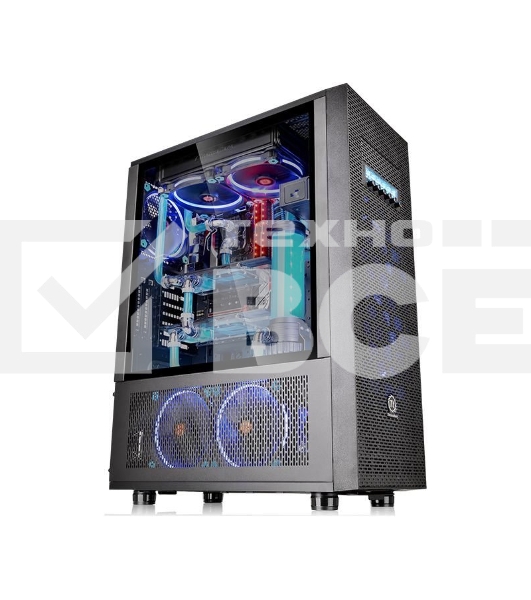 Корпус Thermaltake Core X71 TG черный без БП ATX 2xUSB2.0 2xUSB3.0 audio bott PSU