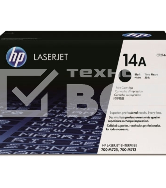 Картридж лазерный HP CF214A черный LaserJet 700 MFP M712 (10 000стр.)