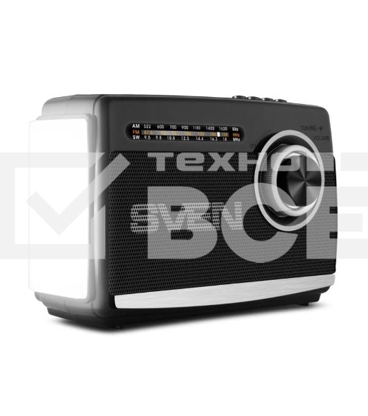 Радиоприёмник SVEN SRP-535 чёрный (3 Вт, FM/AM/SW, USB, SD/microSD, 900 мАч, 2 х D/UM, фонарь)
