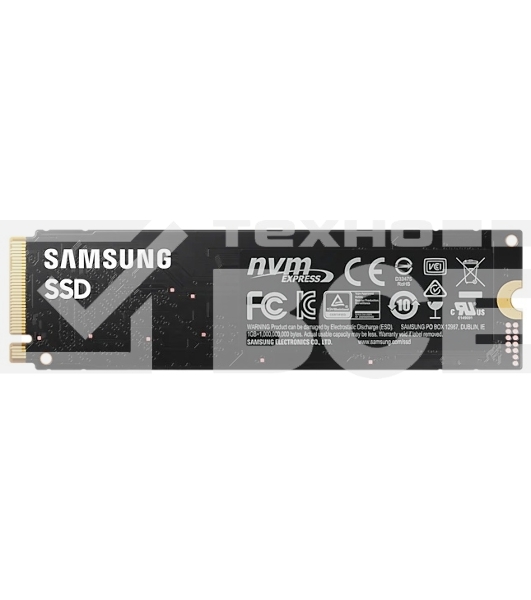 Накопитель SSD Samsung 980, 1000GB, PCIe 3.0 x4, M.2 2280, NVMe, R/W 3500/3000