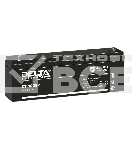 Батарея Delta DT 12022 (12V, 2.2Ah)