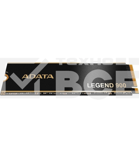 Накопитель SSD ADATA LEGEND 900, 2000Gb, PCIe 4.0 x4, 2280, NVMe, R/W 7000/5400, с радиатором